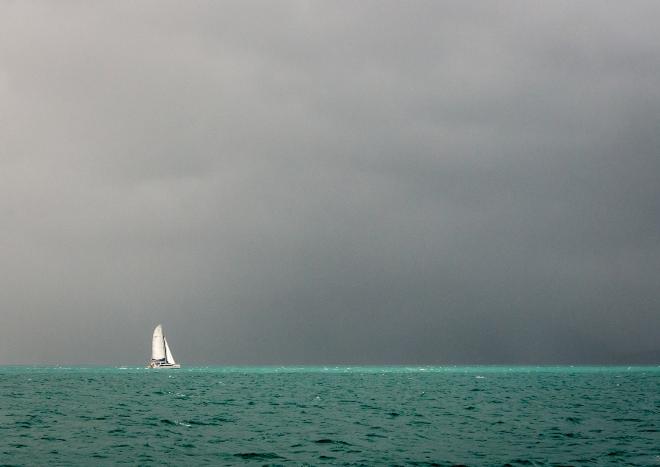 Amour de la Mer big grey cloud - 2015 Seawind Whitsunday Rally © David Stratton
